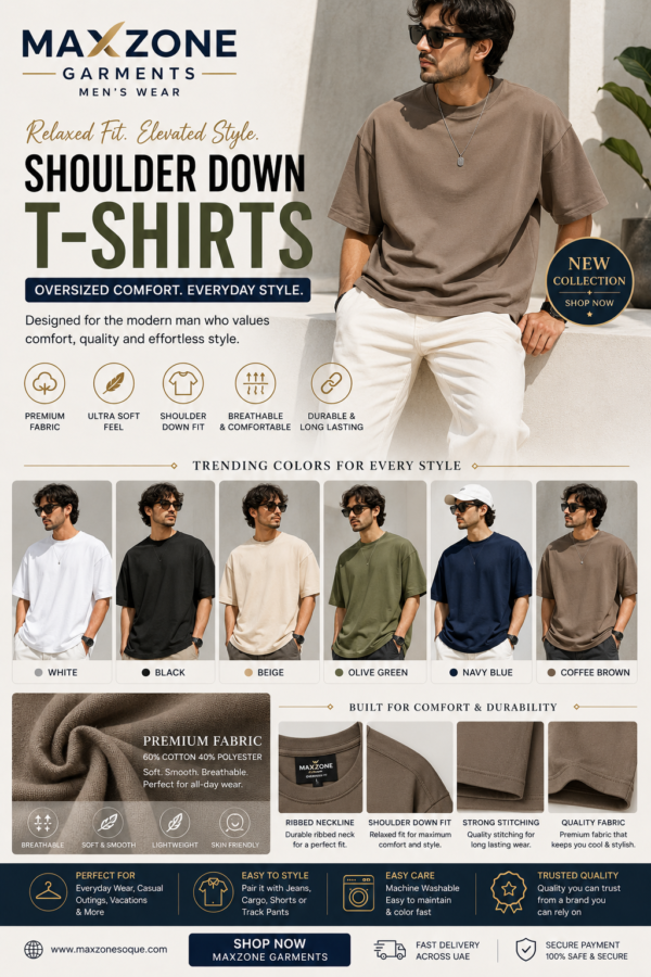 Shoulder down t- shirt