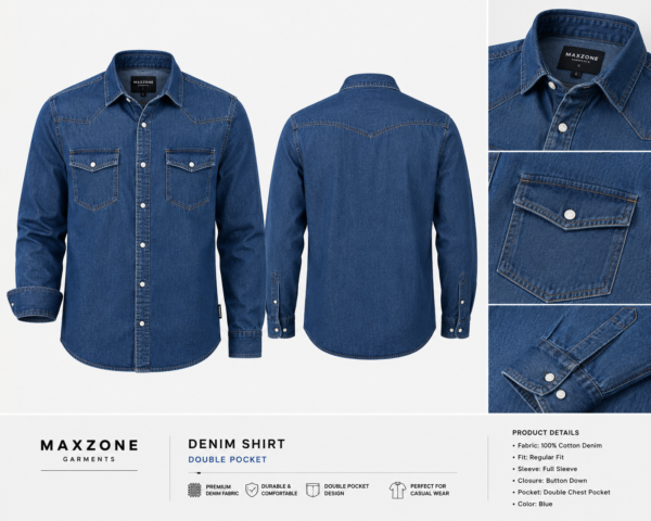 Cotton Denim Shirt
