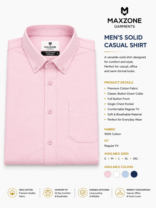 Solid Casual Shirt